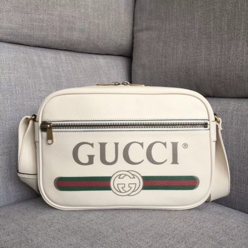 Gucci Sac à bandoulière imprimé 523589 blanc