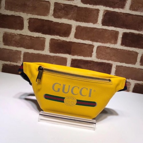 Gucci Print petit sac ceinture 527792 jaune
