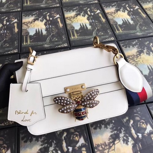Gucci Queen Margaret petit sac à bandoulière 476542 blanc