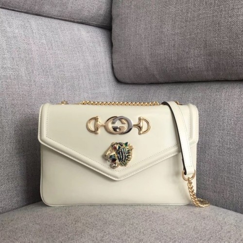 Gucci Rajah sac à bandoulière moyen 537241 Blanc