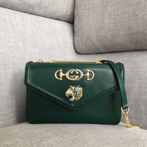 Gucci Rajah sac à bandoulière moyen 537241 vert