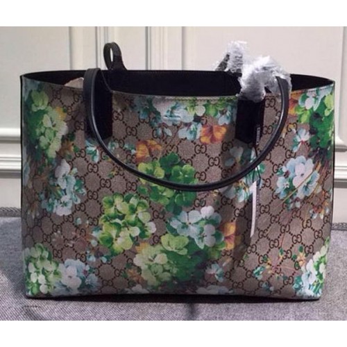 Gucci Sacs fourre-tout en cuir GG réversibles 368568 Vert géranium et noir
