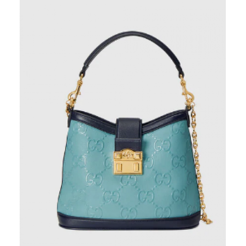 Gucci Petit sac à bandoulière GG 675788 Bleu clair