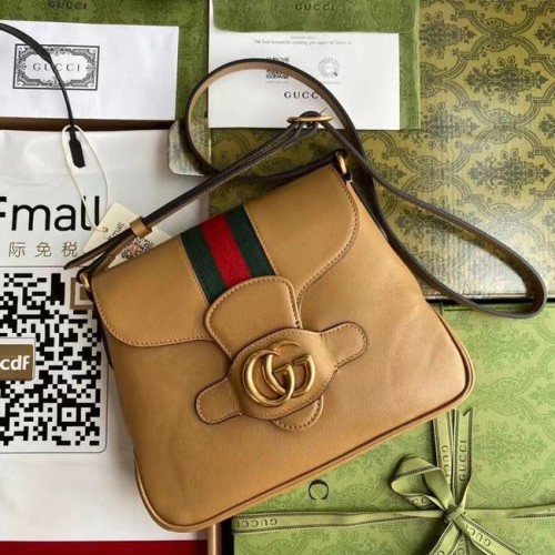 Gucci Petit sac messager avec Double G 648934 marron