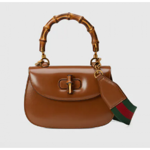 Gucci Petit sac à main avec bambou 675797 marron