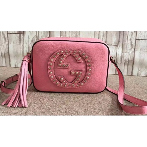 Gucci Soho Sac Disco En Cuir De Veau 308364 Rose