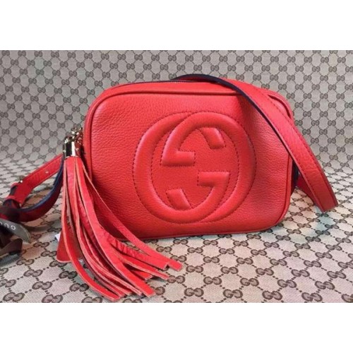 Gucci Soho Sac Disco En Cuir De Veau 308364 Rouge