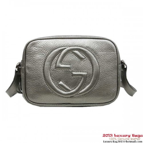 Gucci Soho Sac Disco En Cuir De Veau 308364 Argent