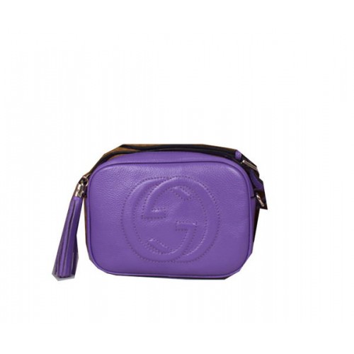 Gucci Soho Sac Disco En Cuir De Veau 308364 Violet