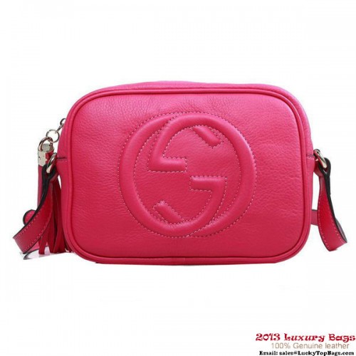 Gucci Soho Disco Sac Cuir De Veau 308364 Rose