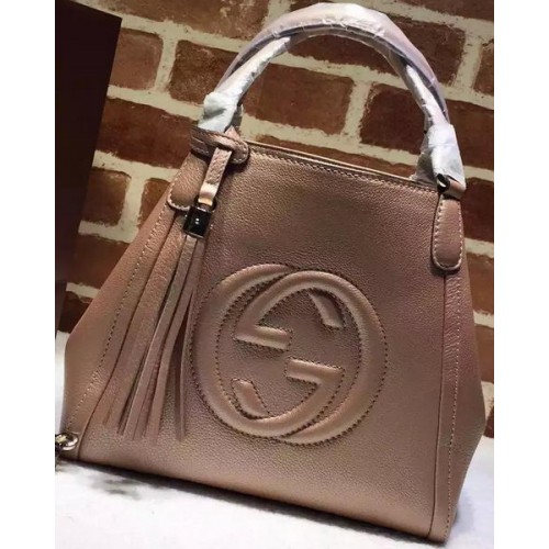 Gucci Soho Grainy Leather Sacs à bandoulière 336751 Nougat