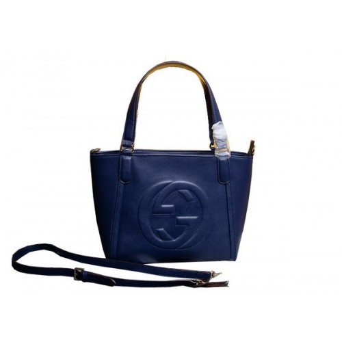 Gucci Soho Sac à main en cuir 369176 Royal