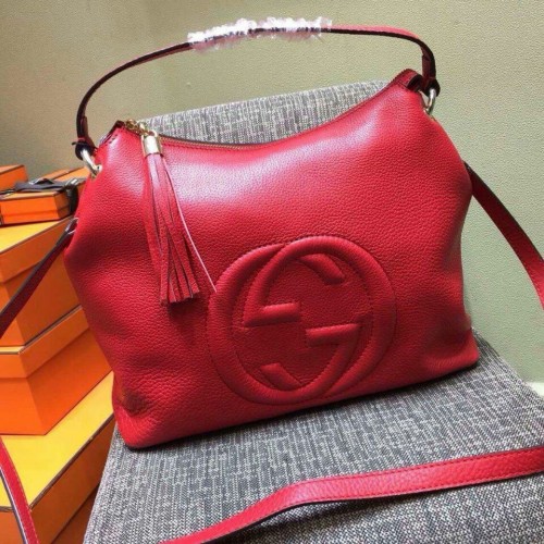 Gucci Soho Original Cuir 408825 Rouge