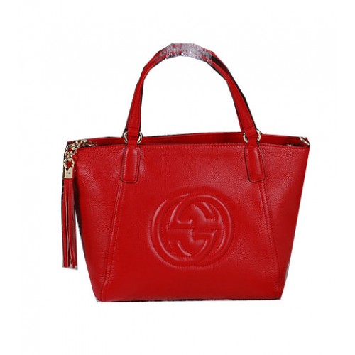 Gucci Soho Original Sac à poignée supérieure en cuir 369176 Rouge