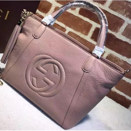 Gucci Soho Original Sacs à poignée supérieure en cuir 369176 Rose