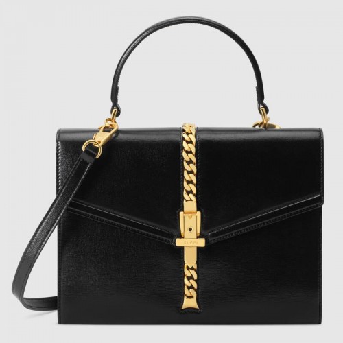 Gucci Sylvie 1969 petit sac à main 602781 noir