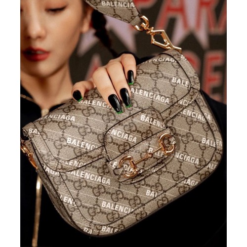 Gucci The Hacker Project GG Supreme Balenciaga LOGO 658574 Café