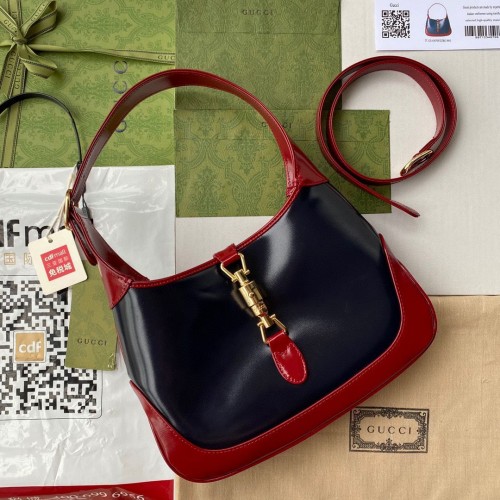 Gucci Vintage Jackie 1961 Sac Hobo en Cuir Original 636706 Vin Noir