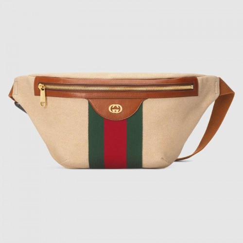 Gucci Sac ceinture en toile Vintage 575082 Beige