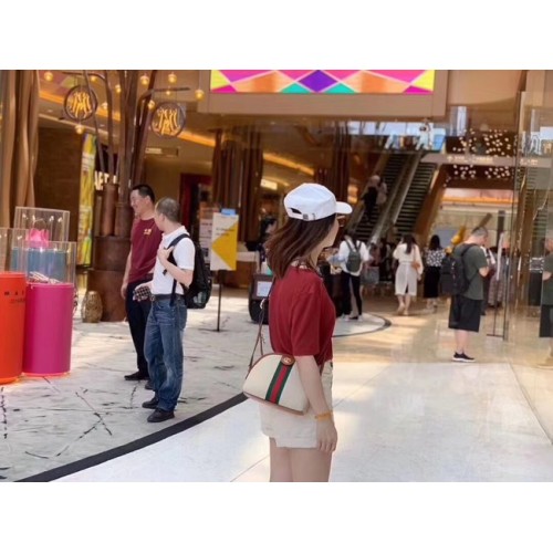 Gucci Vintage sac à bandoulière en toile 499621 Camel