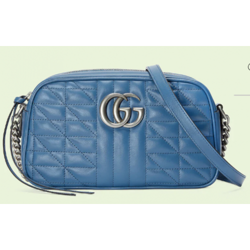 Gucci sac à bandoulière matelassé 447632 bleu
