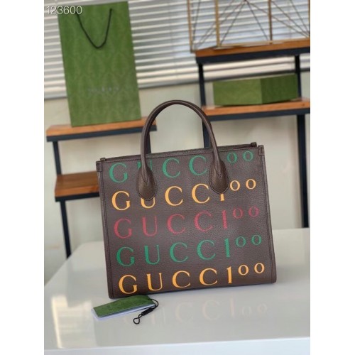 Gucci sac fourre-tout moyen 680956 marron