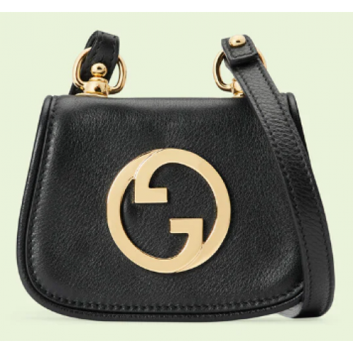 Portefeuille porte-cartes Gucci mini Blondie 698635 noir