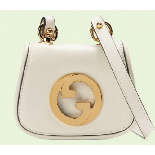 Portefeuille porte-cartes Gucci mini Blondie 698635 blanc