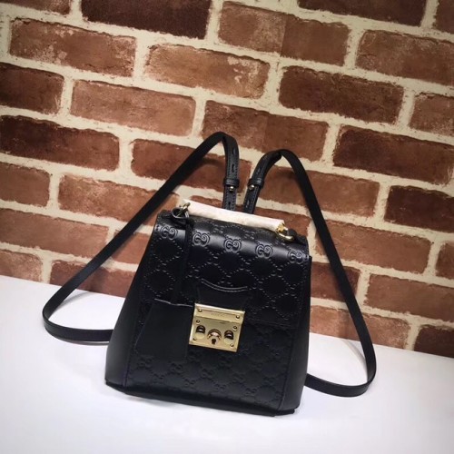 Gucci original Padlock Gucci Signature sac à dos 498194 noir
