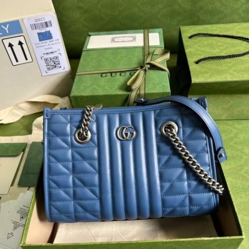 Gucci petit sac à bandoulière en cuir 681483 bleu