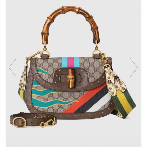 Sac à main Gucci avec motif coloré Bamboo 675798