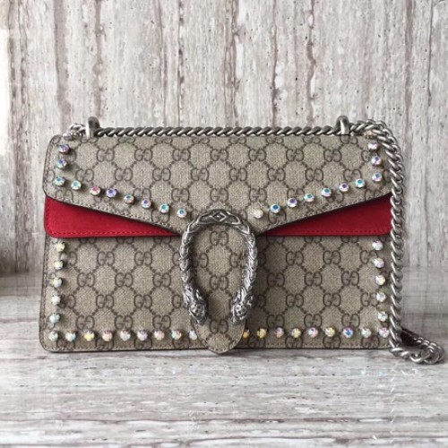 Gucci Dionysus Petit Sac à Bandoulière GG 400249 Rouge