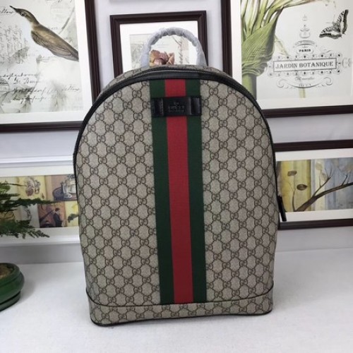 Sac à dos Gucci GG Supreme avec Web 443805 Marron