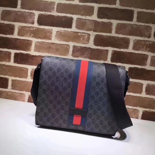 Gucci GG Supreme Messenger Bag 475432 Noir