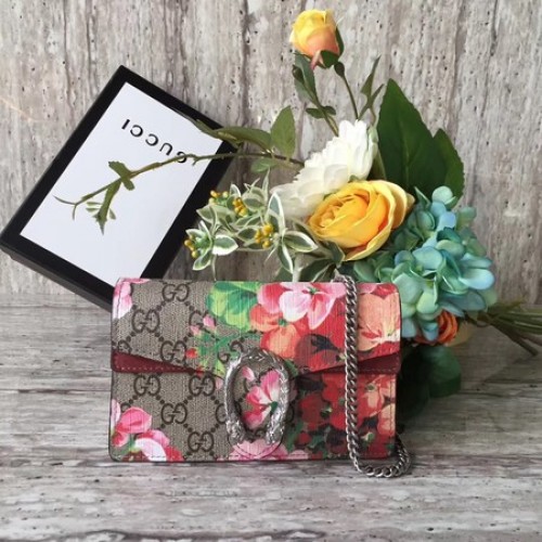 Gucci Dionysus GG Blooms Super mini Sac 476432 Rouge