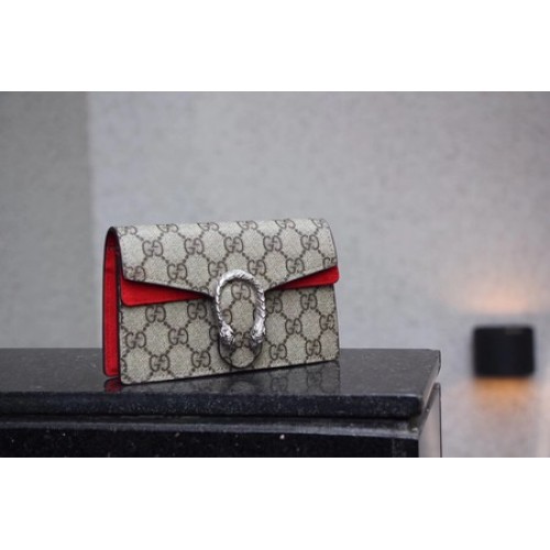 Gucci Dionysus GG Supreme Super mini Sac 476432 Rouge