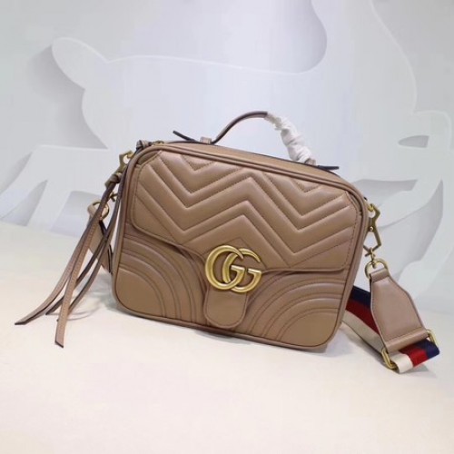 Gucci GG Marmont Petit sac à bandoulière 498100 Abricot