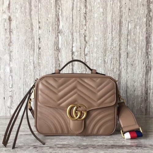 Gucci GG Marmont Petit sac à bandoulière 498100 Camel