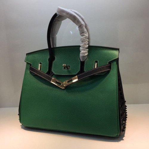 HERMES Sac Birkin 35cm Cuir De Veau 17823 Vert