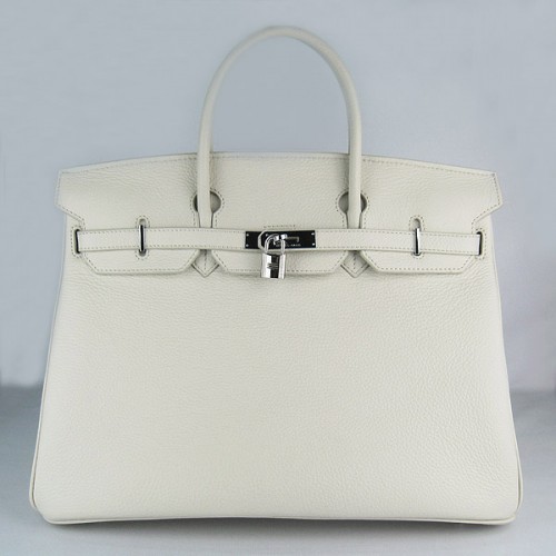 Sac Hermès Birkin 40CM Togo Beige 6099 Argent