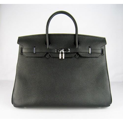 Sac Hermes Birkin 40CM Togo Noir Argent 6099