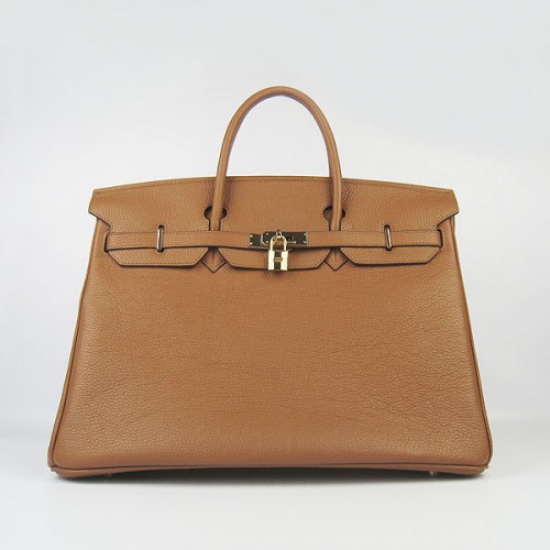 Hermes Birkin 40CM Togo Sac à main Light Coffee 6099 Gold