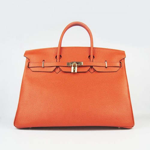 Sac Hermès Birkin 40CM Togo Orange 6099 Or