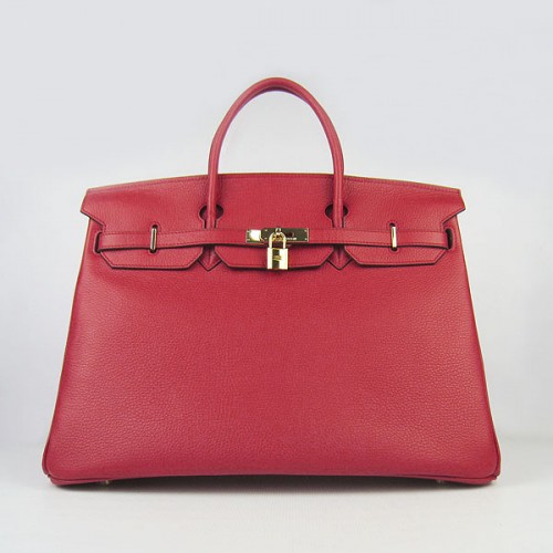 Sac Hermes Birkin 40CM Togo Rouge 6099 Or