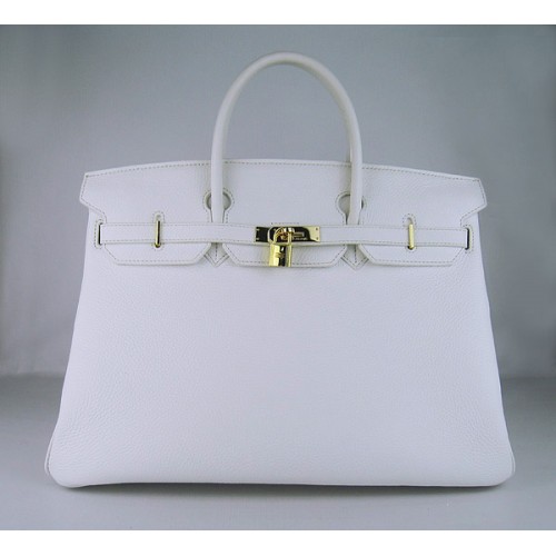 Sac Hermes Birkin 40CM Togo Blanc Or 6099