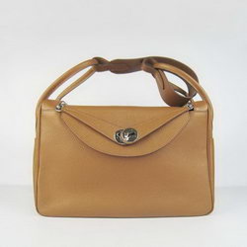 Hermes Lindy 34CM Sac à bandoulière Café