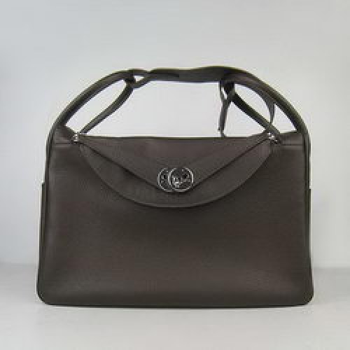 Hermes Lindy 34CM Sac à bandoulière Café foncé