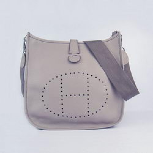 Hermes Vachette Evelyne Messenger Bag 6309 Gris