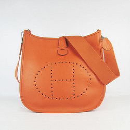 Hermes Vachette Evelyne Messenger Bag 6309 Orange