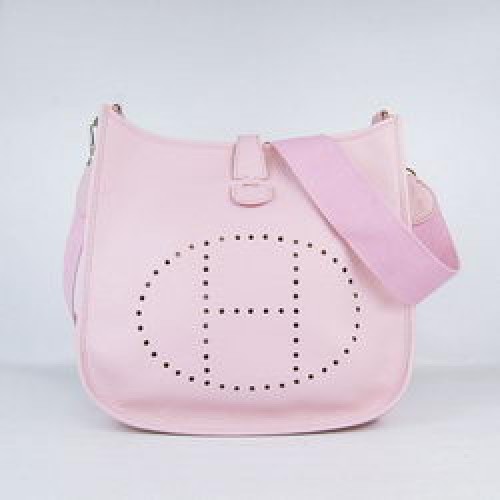 Hermes Vachette Evelyne Messenger Bag 6309 Rose